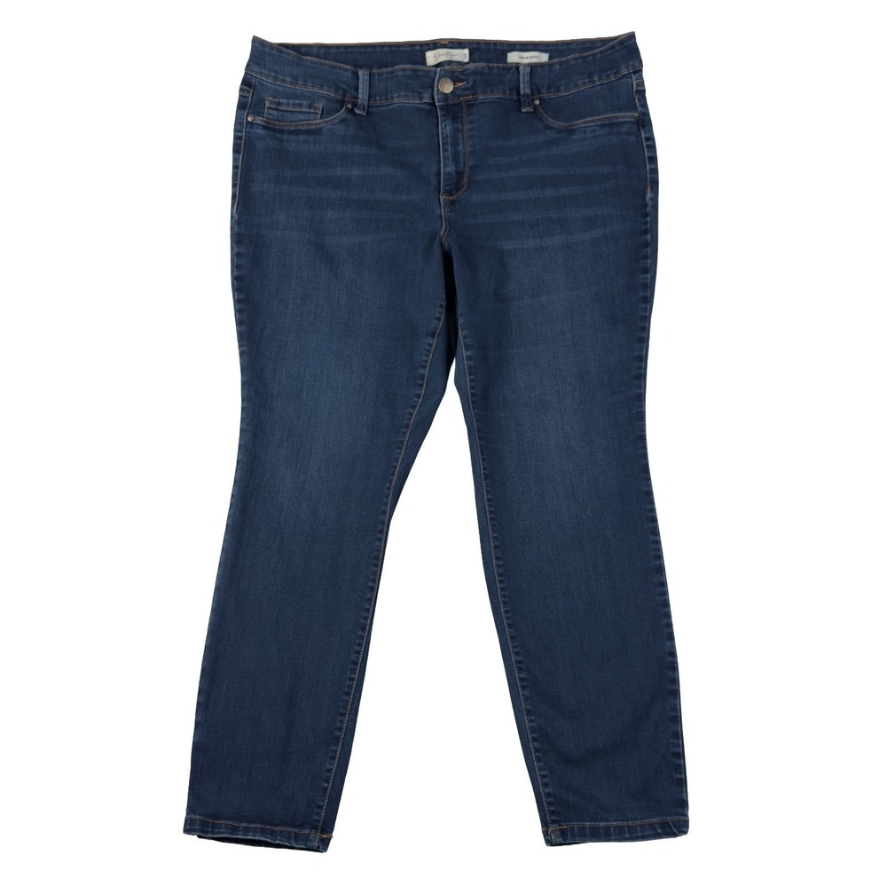 Jessican Simpson Womens Jeans Size 20W (40x27 fit) Kiss Me Skinny Dark Wash